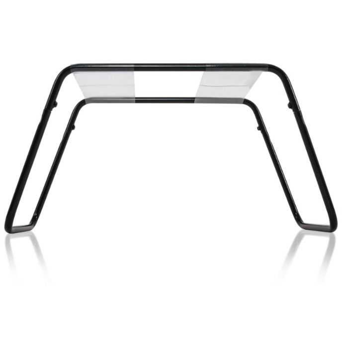 Tabouret de positions Incredible Sex Stool vu de profil, structure en acier tubulaire et assise souple, accessoire robuste et pliable pour varier facilement les positions.