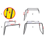 Tabouret de positions sexe pliable robuste — détail base