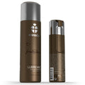 Lubrifiant Swede chocolat base eau, bouteille brune de face et son dos detaille, douceur cacaotee non collante facile a rincer compatible preservatifs.