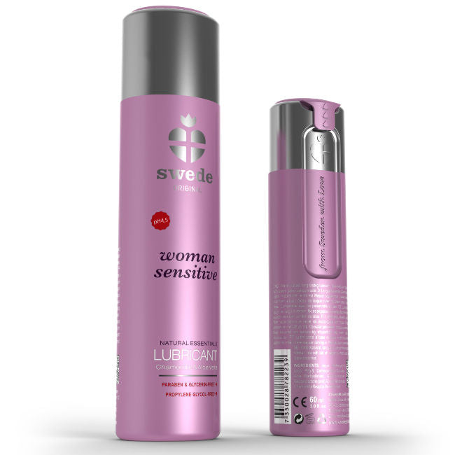 Lubrifiant base eau peau sensible à l'aloe vera — vue de dos