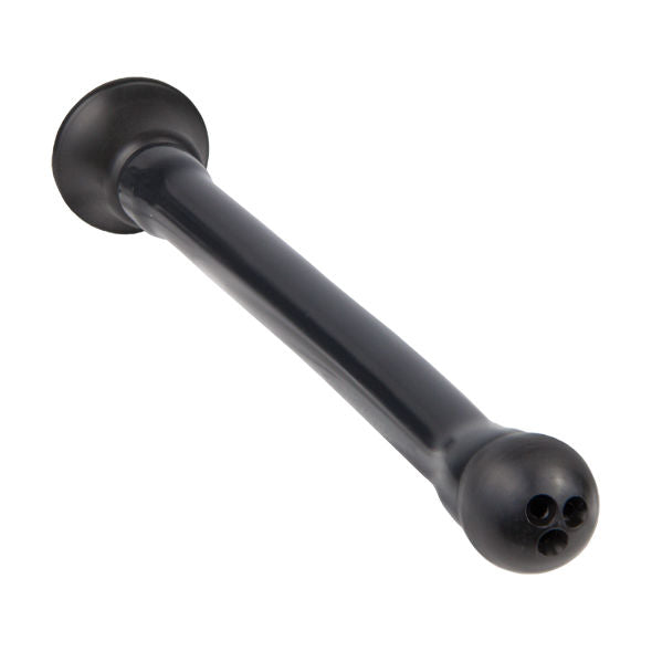Embout de pompage noir du Bathmate Hydrouche avec base evasee et tete perforee, piece du systeme de lavement hydraulique par vide aquatique pour usage intime