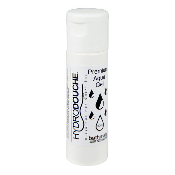 Flacon de gel lubrifiant Premium Aqua Gel Bathmate Hydrodouche, cosmetique a base d'eau pour faciliter l'usage du systeme de lavement intime