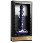 Plug anal vibrant en silicone ondulé — détail produit