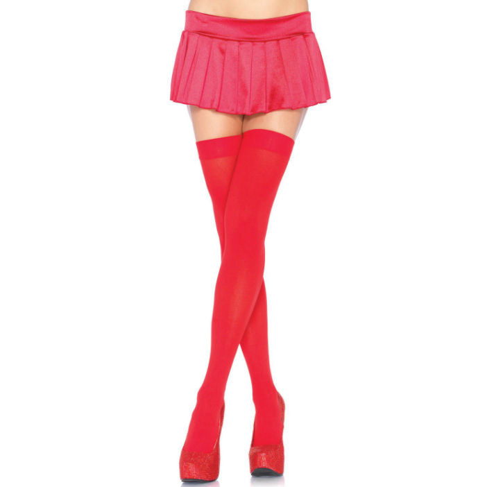 Bas cuissardes hautes en nylon Leg Avenue — vue rapprochée