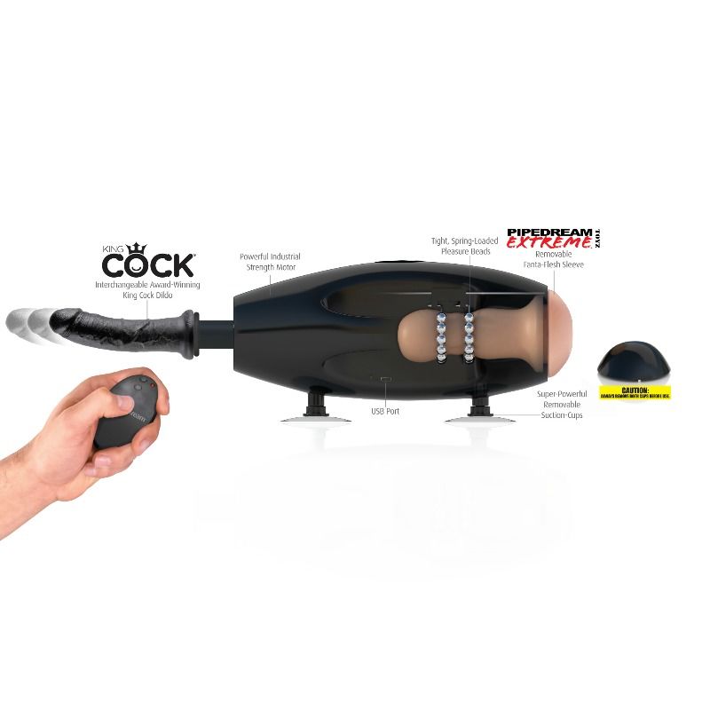 Machine sexe portable à va-et-vient adaptateur universel — détail texture surface