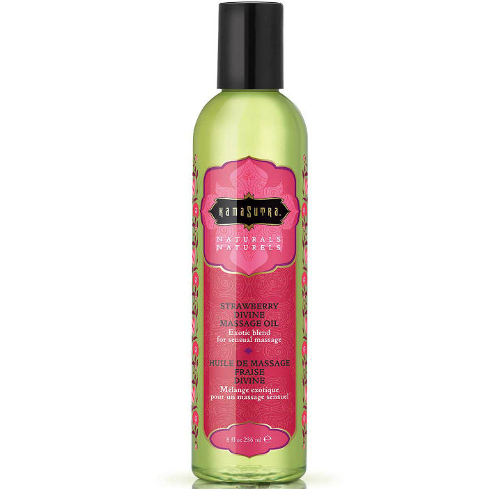 Huile de massage naturelle fraise 236 ml — vue principale