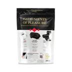 Coffret Instruments de Plaisir BDSM satin et vibrant — détail texture surface