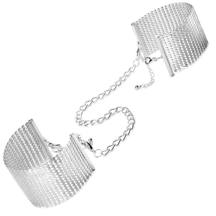 bijoux desir metallique menottes metalliques argent
