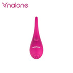 Stimulateur vibrant pour couple en silicone — vue de profil