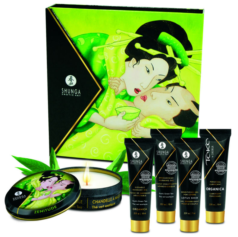 Coffret massage Thé Vert Shunga pour couples — vue principale
