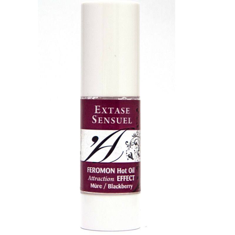 Huile de massage chauffante saveur mûre 30 ml — détail produit