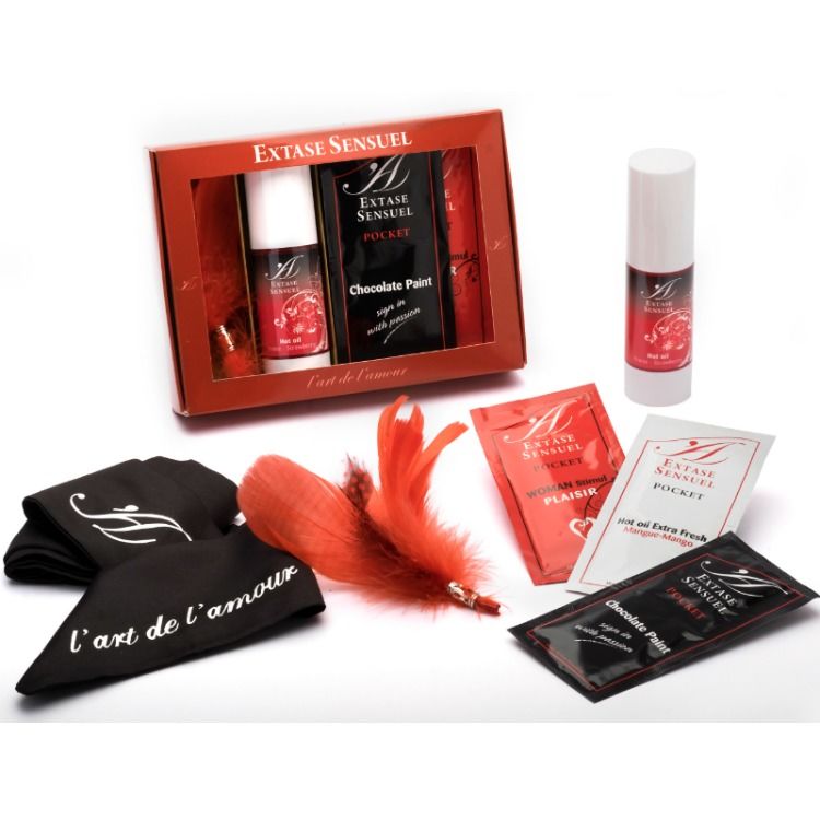 Coffret sensuel de voyage huiles et peinture corporelle — vue principale
