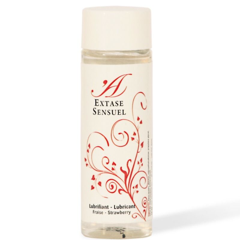 Lubrifiant gourmand fraise base eau 100 ml — détail produit