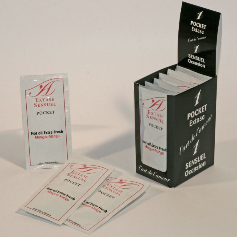 Huile stimulante saveur mangue 10 ml — vue de profil