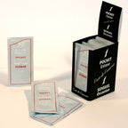 Dosettes Man Stimul Climax Extase Sensual disposees devant leur presentoir comptoir, format poche de creme stimulante chaud-froid pour lui, ideal en decouverte ou voyage.