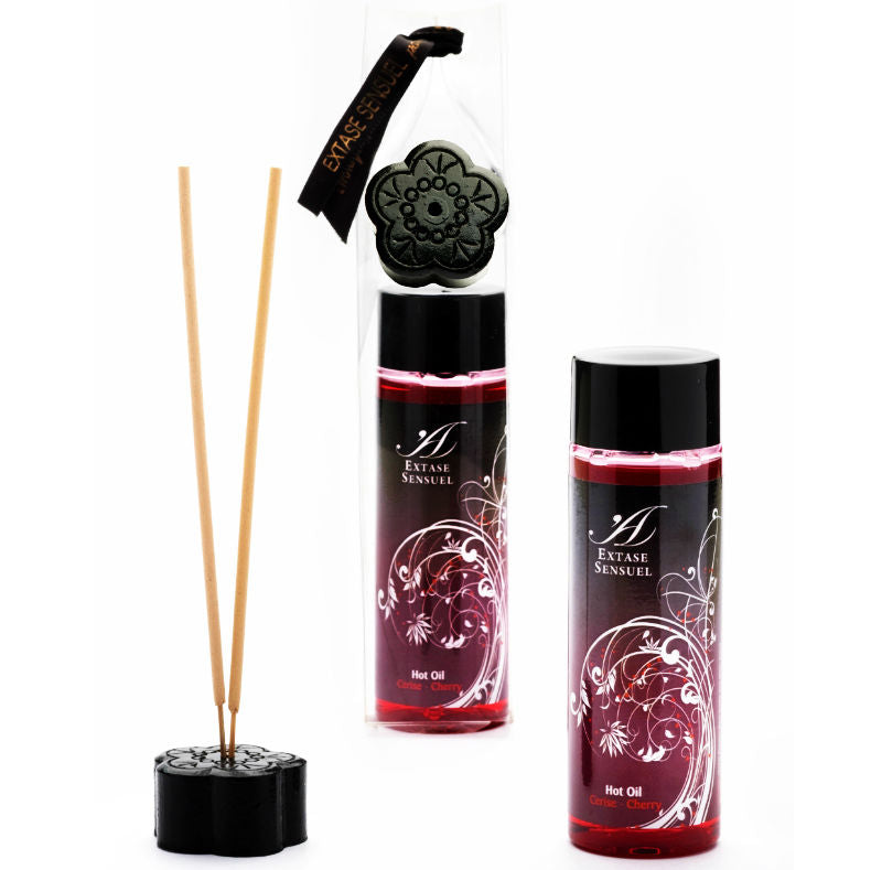 Huile de massage stimulante effet chaleur cerise — vue principale