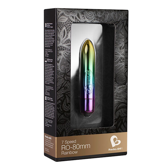 Balle vibrante Rocks-Off arc-en-ciel — détail produit