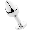 Plug anal bijou en aluminium poli — vue principale