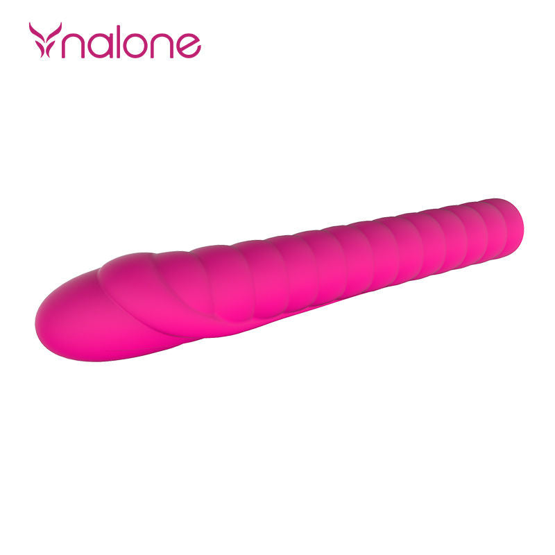 Vibromasseur point G ultra flexible texturé — vue de profil