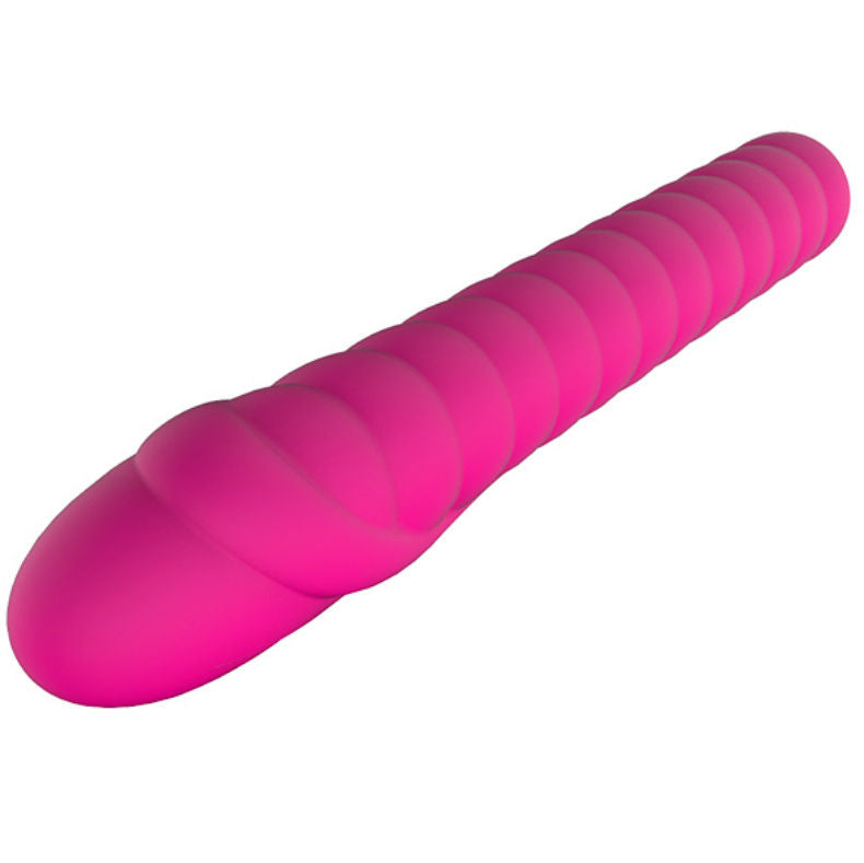 Vibromasseur point G ultra flexible texturé — vue de dos