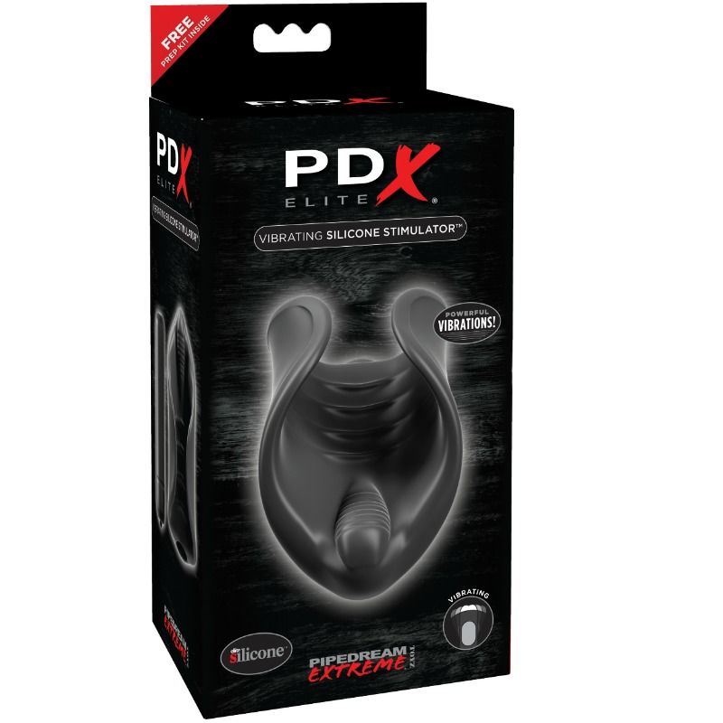 Stimulateur masculin vibrant en silicone flexible — détail produit