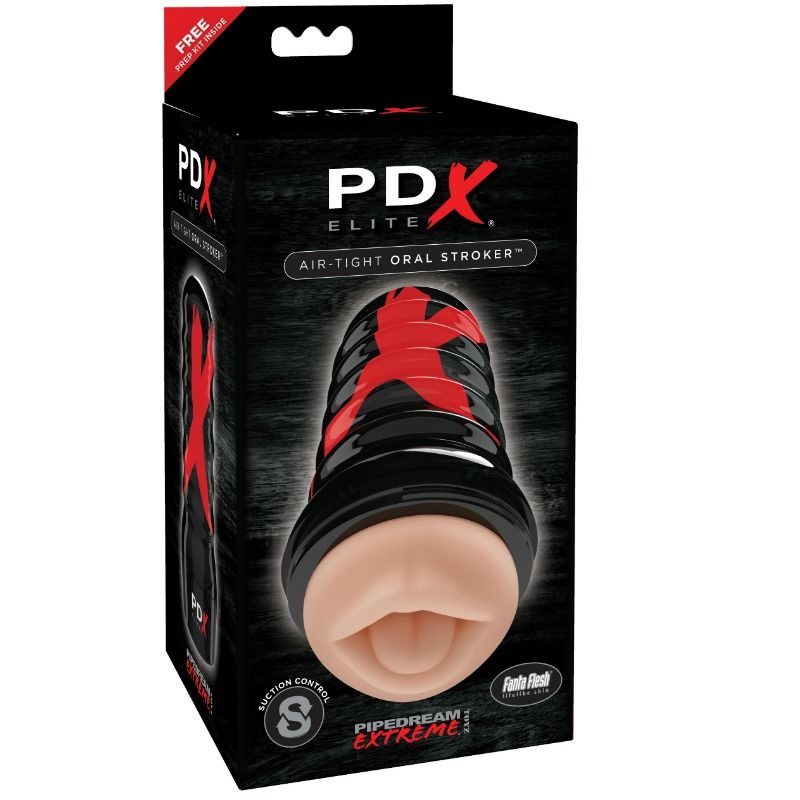 Masturbateur PDX Elite — vue de dessus avec molette de réglage de l'aspiration Suction Control