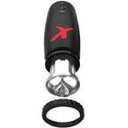 Moto-Bator PDX Elite — vue éclatée montrant l'embout chromé amovible et la bague de fixation noire