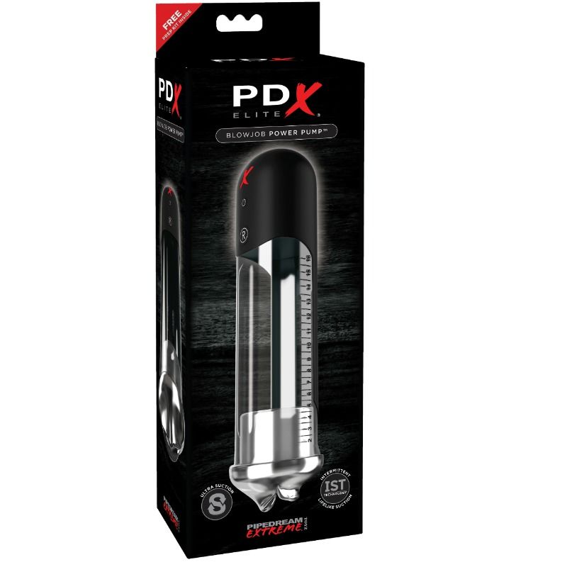 Pompe à pénis tube transparent à aspiration réaliste — détail produit