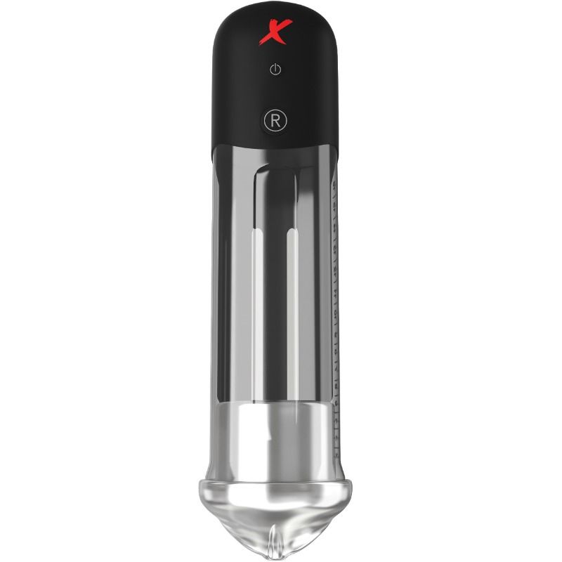Pompe à pénis tube transparent à aspiration réaliste — vue de dos