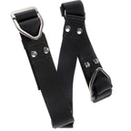 Entrave de biceps sangles nylon et acier inoxydable — détail texture surface