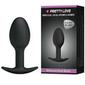 pretty love plug anal en silicone 6 5 cm noir