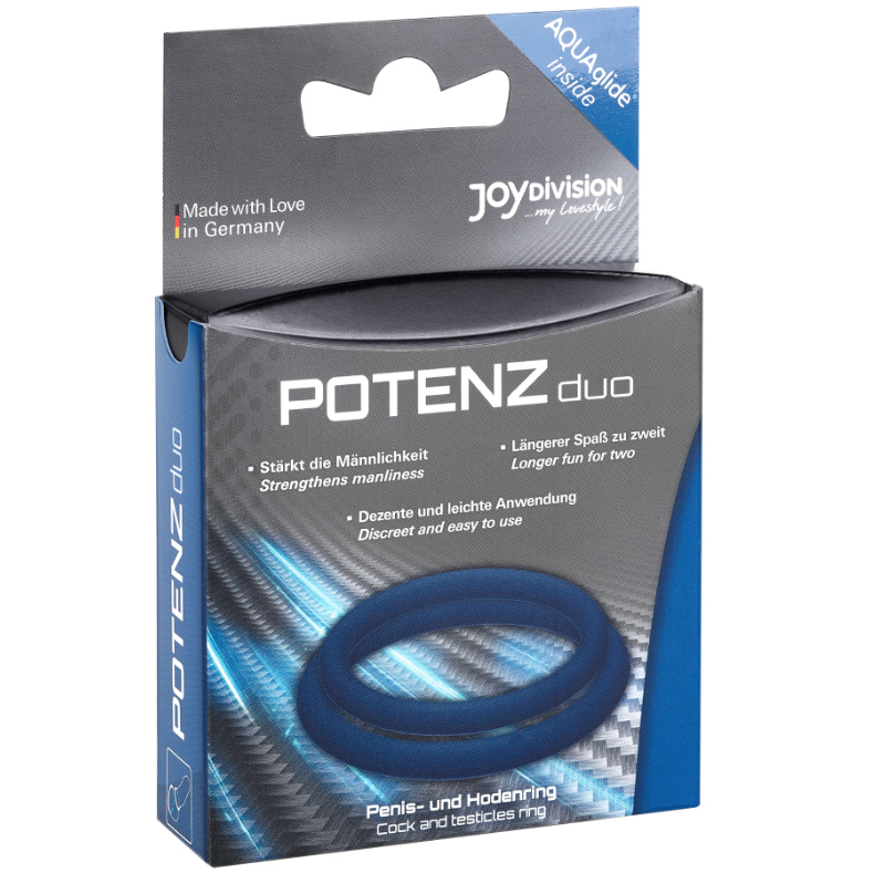 Anneau pénien double POTENZduo — vue de dos