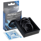 Lot de 3 anneaux pénis et testicules silicone — détail produit