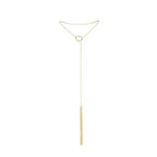 bijoux magnifique collier en metal franges dorees