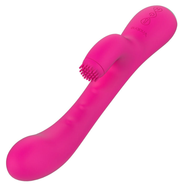 Vibromasseur lapin Nalone avec rotation clitorale et chaleur — détail produit