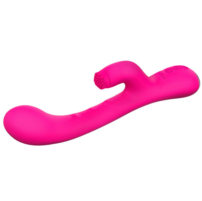 Vibromasseur lapin Nalone avec rotation clitorale et chaleur — vue de profil