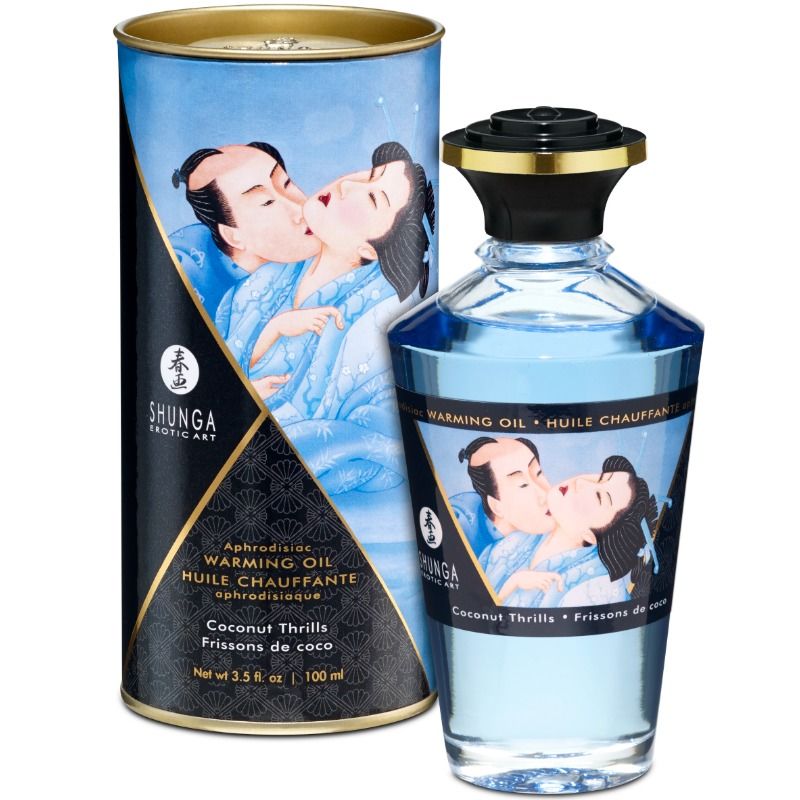 Huile de massage effet chaleur saveur coco 100 ml — vue principale