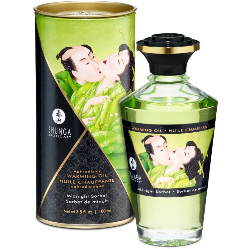 Huile de massage effet chaleur Sorbet de Minuit 100 ml — vue principale
