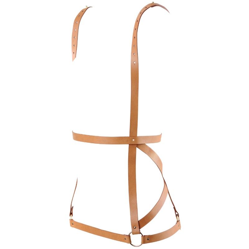 bijoux indiscrets maze harnais forme robe marron