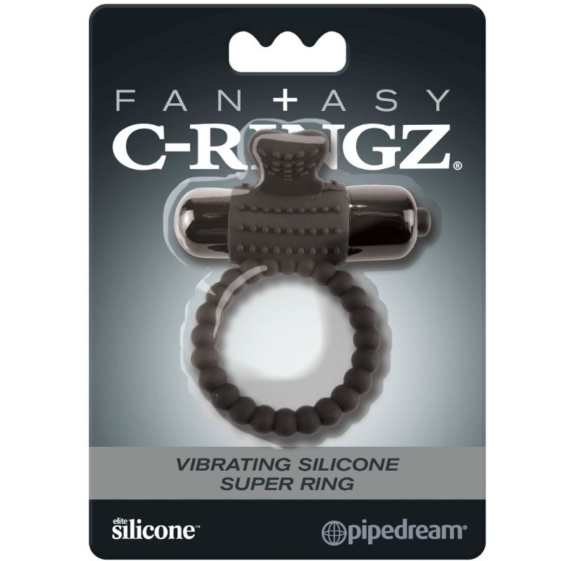 Anneau vibrant en silicone resserrant — vue de profil