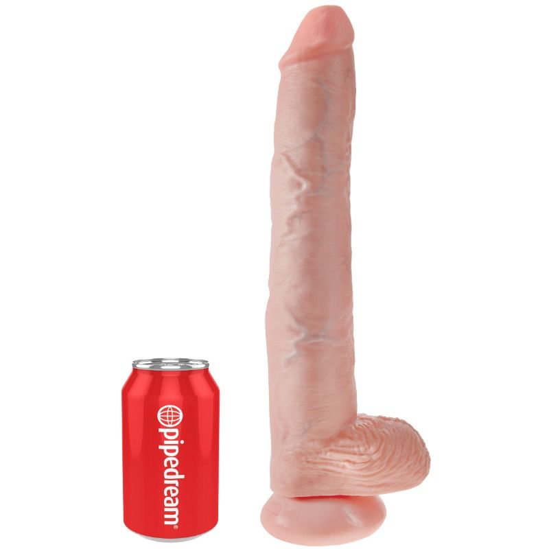 king cock gode avec couilles 35 6 cm chair