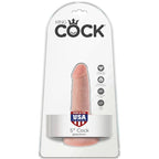Gode réaliste avec testicules et ventouse King Cock — vue de dos