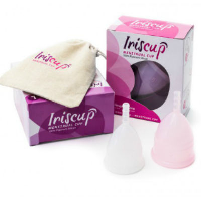 Coupe menstruelle IrisCup silicone médical — vue de profil