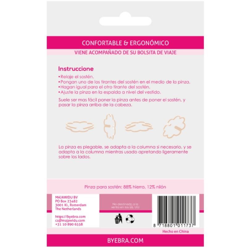 Clips ergonomiques pour cacher les bretelles de soutien-gorg — vue de profil
