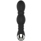 Masseur de prostate Dragon noir vu de face, boutons de commande visibles sur la base