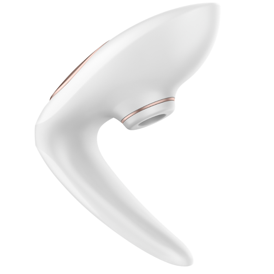 Stimulateur couple ondes de pression et vibrations point G — vue de profil