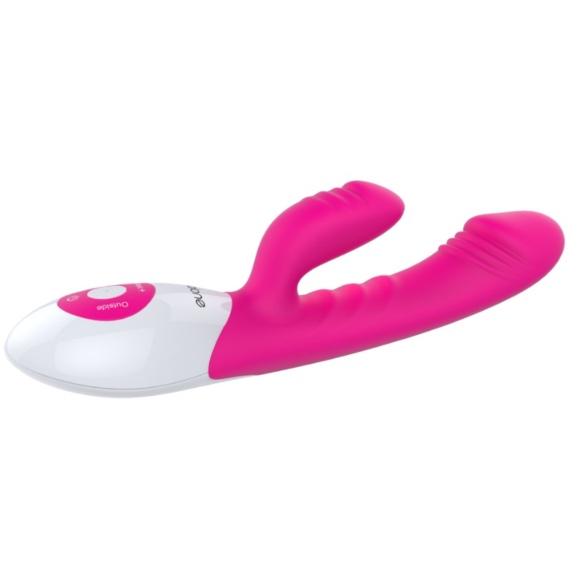 Vibromasseur rabbit activé par le son rechargeable — vue de dos