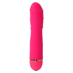 Vibromasseur silicone 20 modes rose — vue de profil