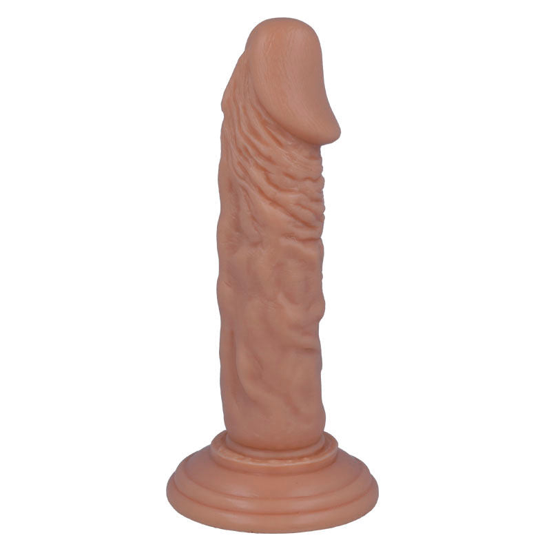 Gode realiste initiation Intense de face, gland prononce et tige veinee sur large ventouse, modele d'initiation de 16,5 cm en PVC body-safe pour debuter.