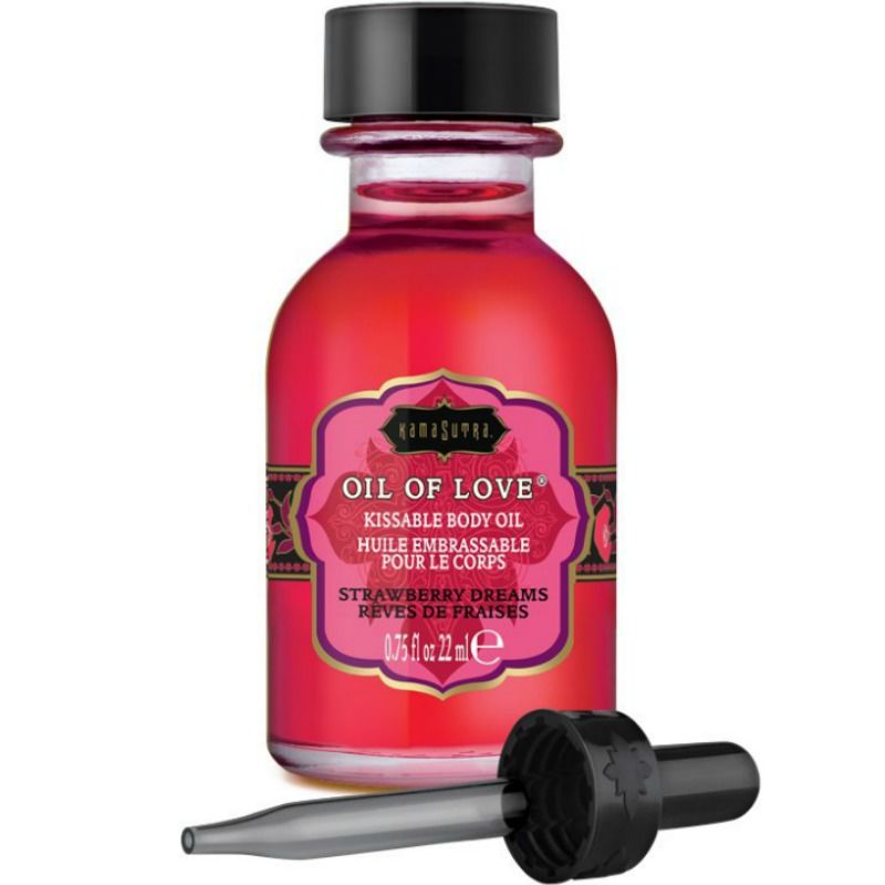 Huile comestible fraises Kamasutra 22 ml — vue principale